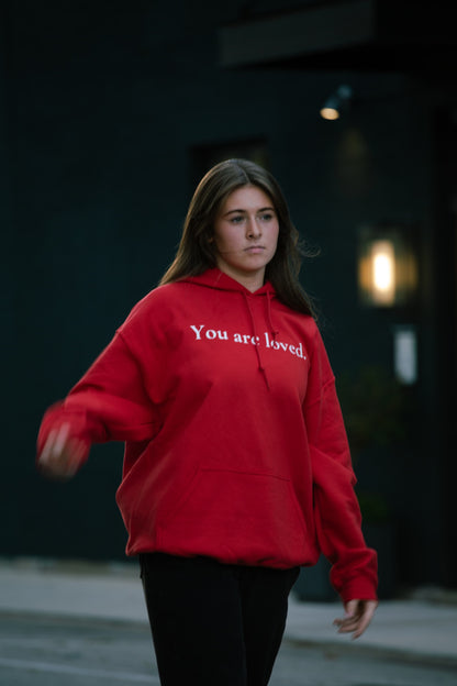 RED [ YOU ARE LOVED} Sweatshirt