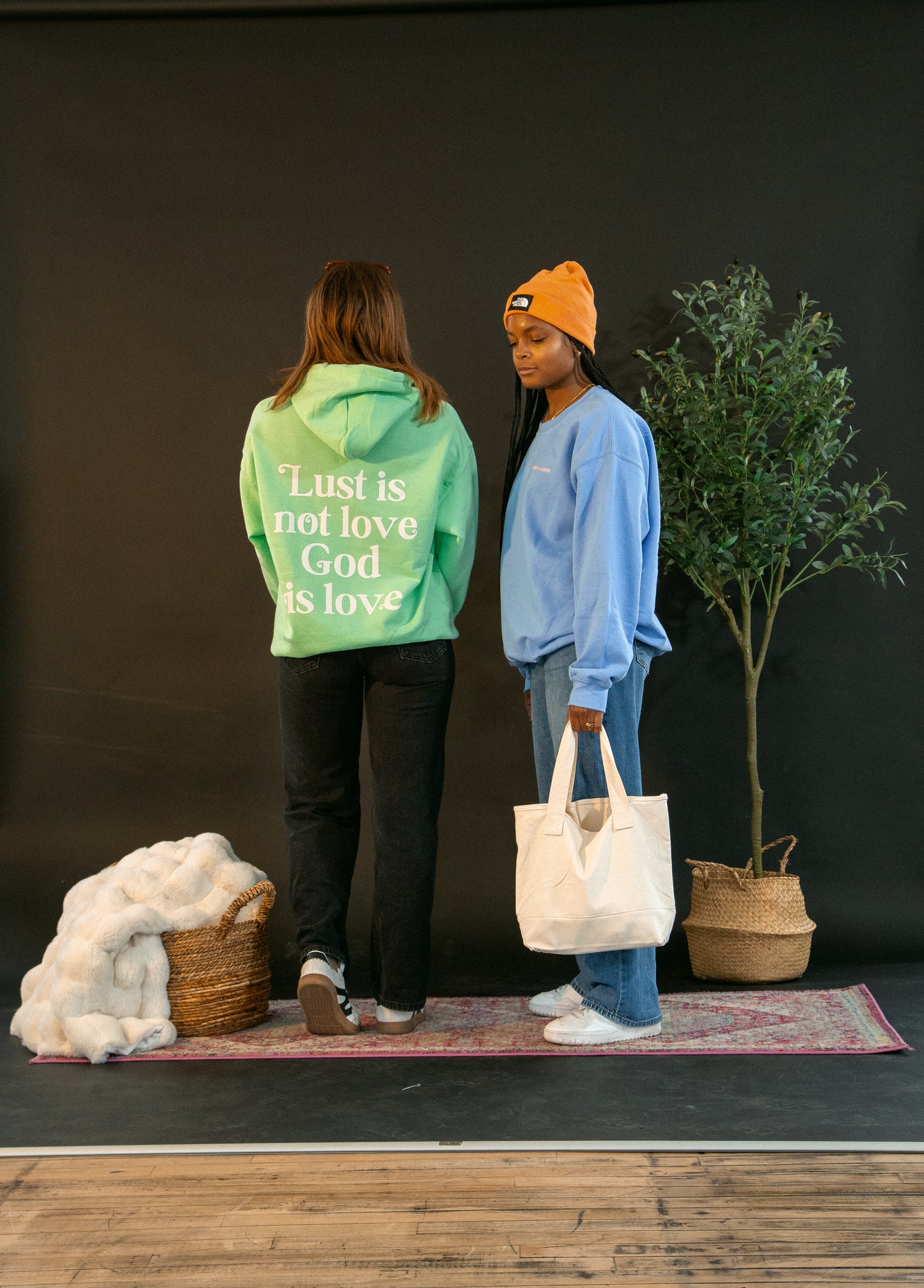 Blue Crewneck {God makes Beauty}