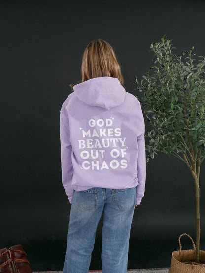 Purple Sweatshirt { God makes Beauty }