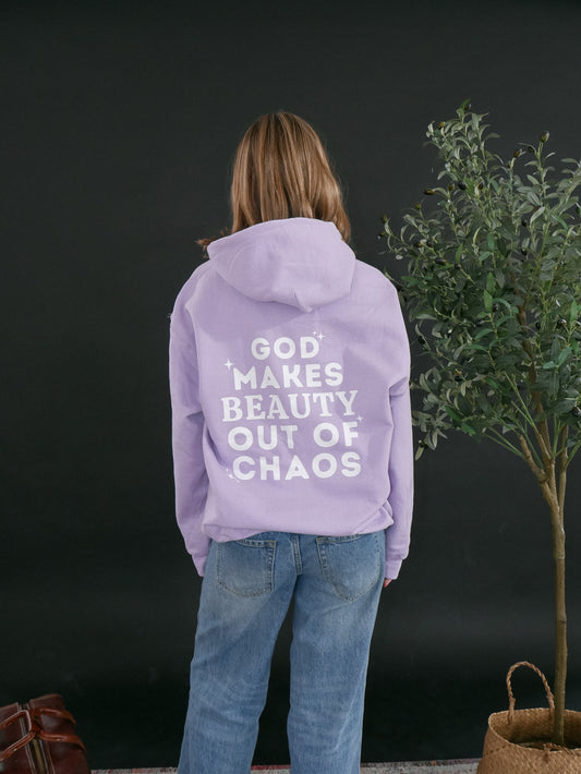 Purple Sweatshirt { God makes Beauty }